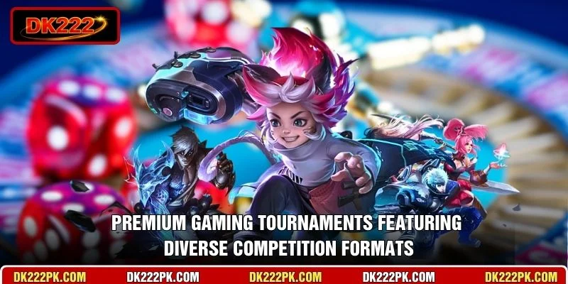 Premium gaming tournaments featuring diverse competition formats